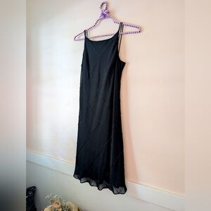 Y2K Jones New York Black Beaded Cocktail Dress - Size 6P